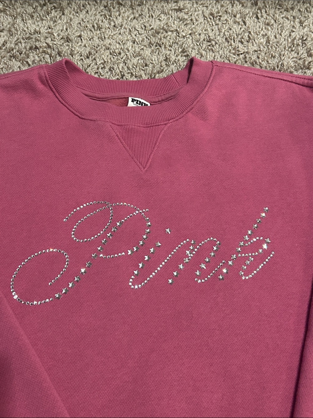 VS Pink Sequin Sweatshirt - Picture 5 of 11